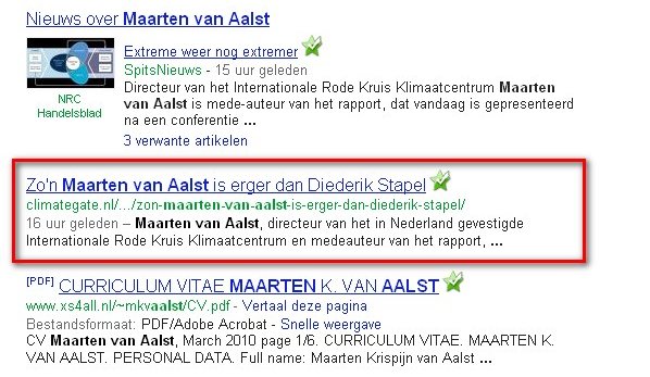 Maarten van Aalst en Google