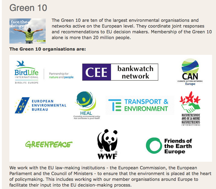 Afgezien van Greenpeace, toucheren deze clubs miljoenen euro's EU-subsidie PER JAAR