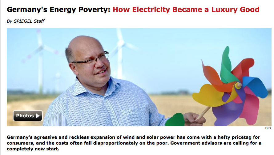 Klimaatbeleid geeft in Duitsland al energie-armoede, de lage klassen worden van de energie afgesloten