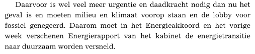De Partij-Ideologie wordt er in De Telegraaf zelfs ingeramd.....van Energie-Vernichtung