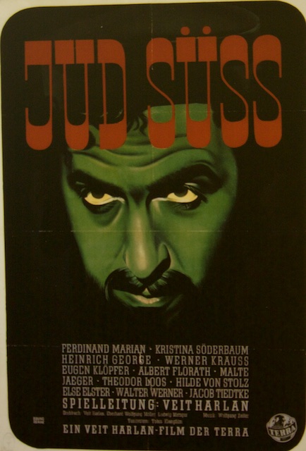 Propaganda-affiche voor film die haat tegen Joden moest aanwakkeren