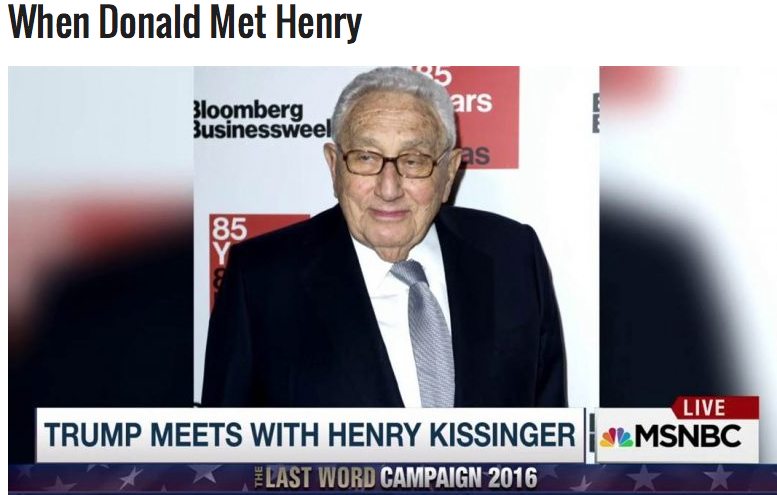 Henry Kissinger is er ook