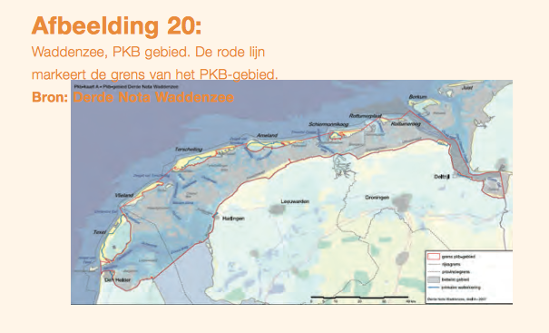 Formeel valt ecologisch crimineel Anne de Groot/RVO met Windpark Fryslan net buiten PKB-gebied Waddenzee