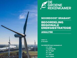 Groene Rekenkamer Windenergie Noordoost Brabant is niet geschikt voor windmolens in het kader van de Regionale Energiestrategie (RES)
