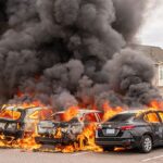 electric cars on fire