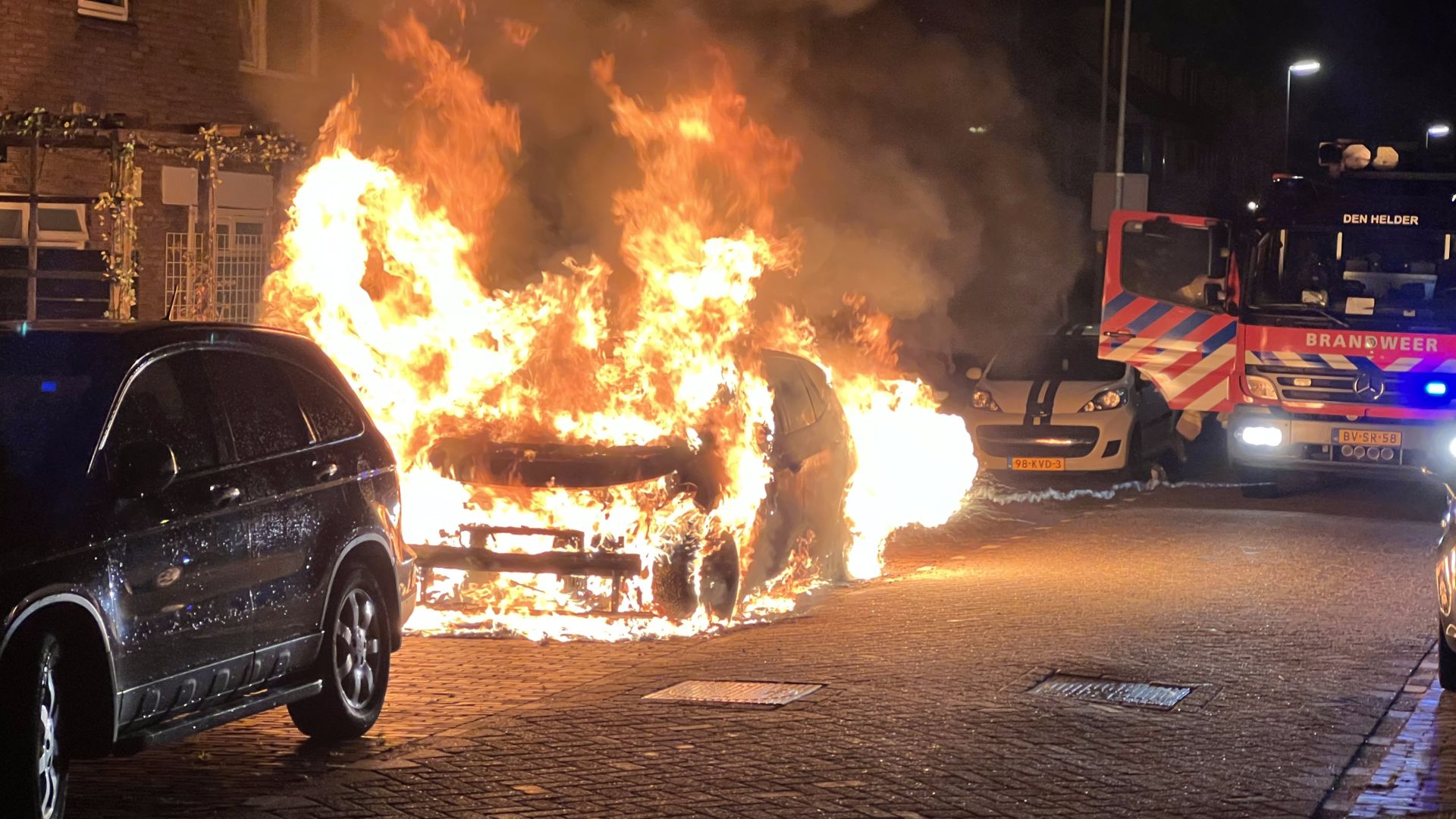 Brand elektrische auto