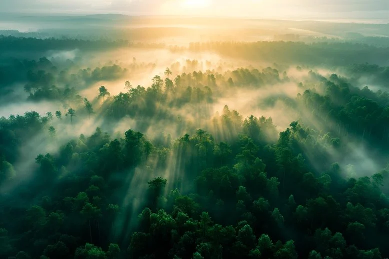 Tree Forest-Fog-Carbon-Sequestration-Art-777×518