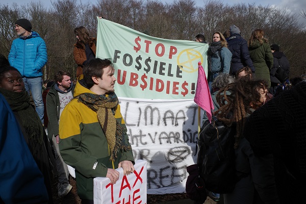 Den,Haag,,Zuid-holland,,The,Netherlands,,3-13-2023,,Climate,Protesters,Are,Blocking